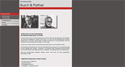 Desktop Screenshot of buschundpartner.com